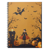 carnet moderne vintage halloween