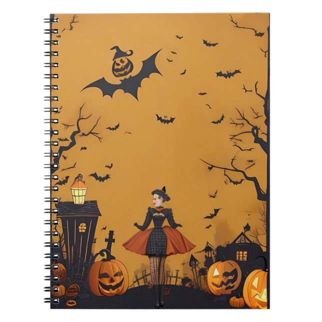 carnet moderne vintage halloween (Devant)