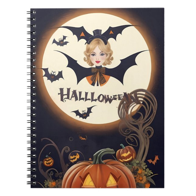 carnet moderne vintage halloween (Devant)