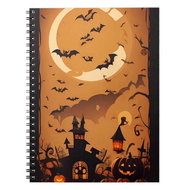 carnet moderne vintage halloween (Devant)
