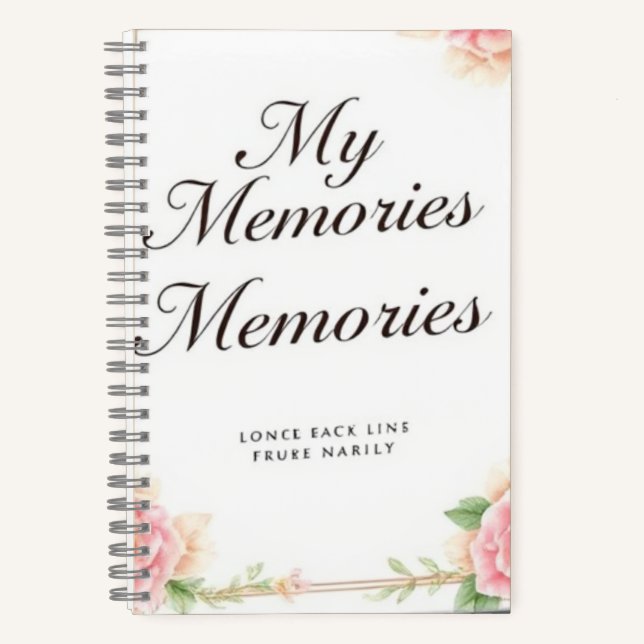 Carnet Moments précieux : Mes souvenirs (Recto)