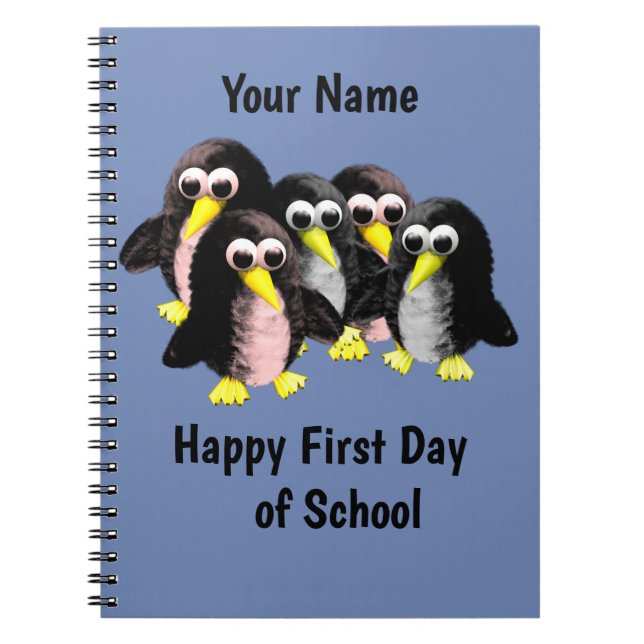 Carnet Mon ami le pingouin, Personnalisé pour les enfants (Devant)