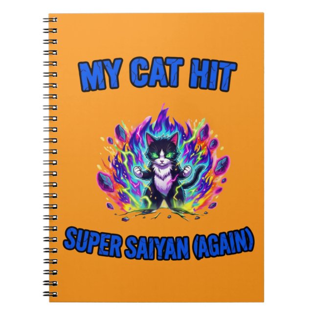 Carnet Mon chat devient Super Saiyan (encore) (Devant)