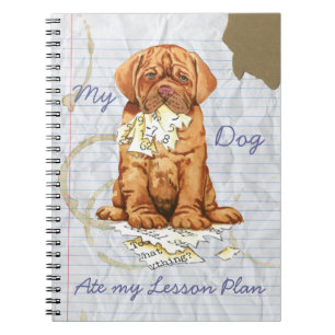 Carnet Mon Dogue de Bordeaux Mange Mon plan de leçon