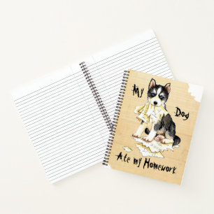 Carnet Mon Husky a mangé mes devoirs