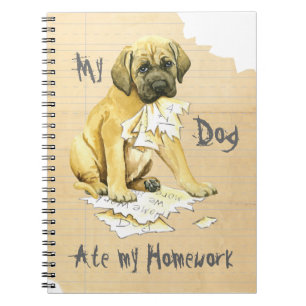 Carnet Mon Mastiff A Mangé Mes Devoirs