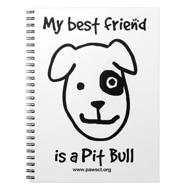 Carnet Mon meilleur ami est un pitbull (Devant)