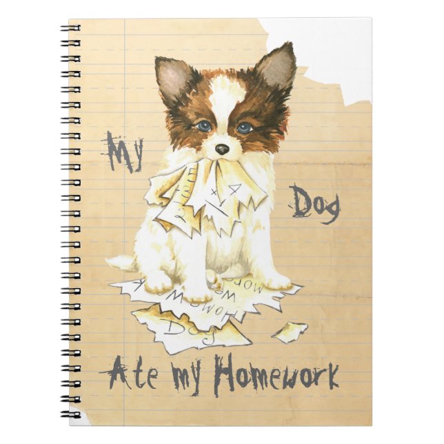 Carnet Mon Papillon a mangé mes devoirs (Devant)