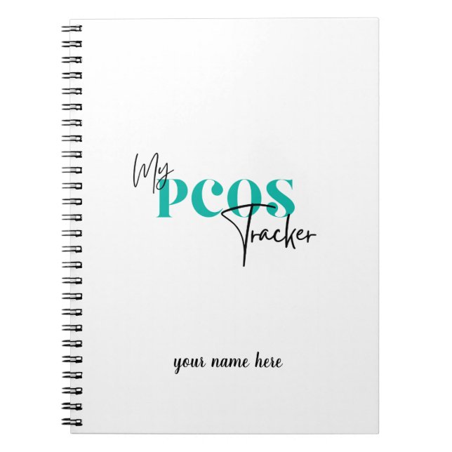 Carnet Mon PCOS Tracker - piste du syndrome ovarien polyk (Devant)