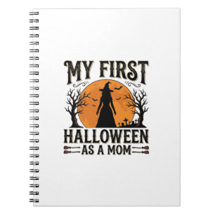 Carnet Mon premier Halloween en tant que maman Vintage Ha