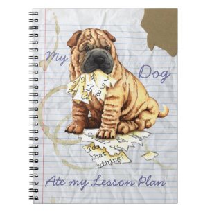 Carnet Mon Shar-Pei chinois a mangé mon plan de cours
