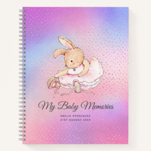 Carnet MON SOUVENIRS DE BÉBÉ PERSONNALISÉ - Ballerina de 