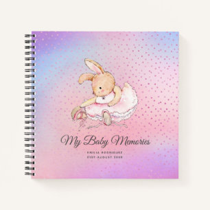 Carnet MON SOUVENIRS DE BÉBÉ PERSONNALISÉ - Ballerina de 