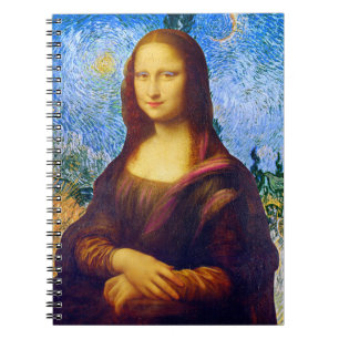 Carnet Mona Lisa et Van Gogh Carré