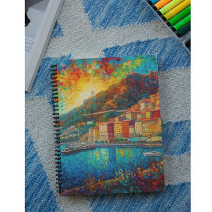Carnet Monaco, Monte-Carlo Bay en style van Gogh