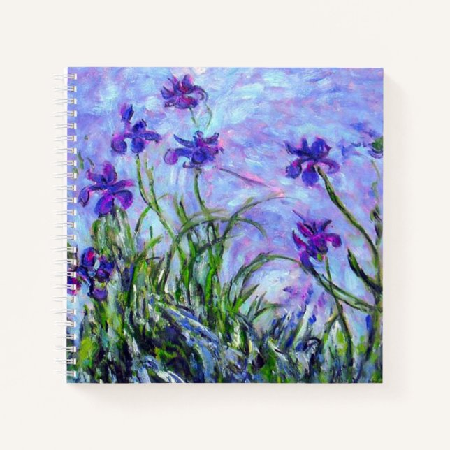 Carnet  Monet Lilac Irises (Devant)