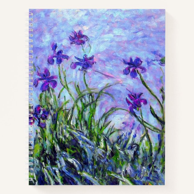 Carnet Monet Lilac Irises (Devant)