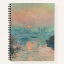 Monet Sunset Seine Beaux-Art Impressionnisme