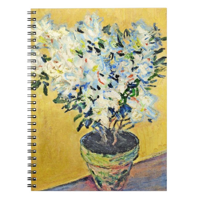 Carnet Monet - White Azaleas in a Pot,  (Devant)