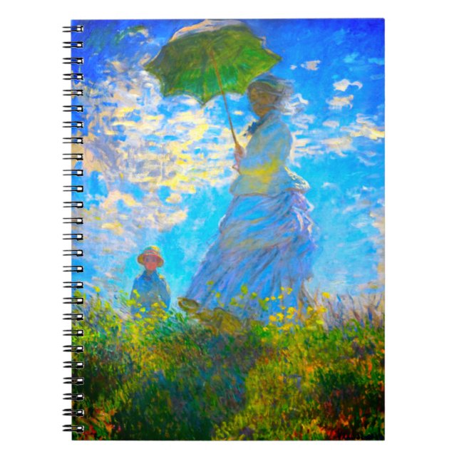 Carnet Monet Woman avec un parasol (Devant)
