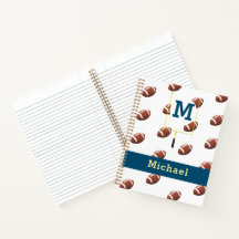 Monogramme avec nom Football Thème