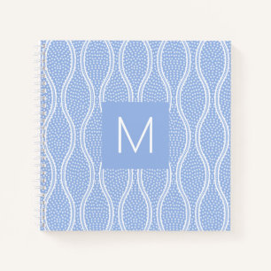 Carnet Monogramme bleu Tatewaku
