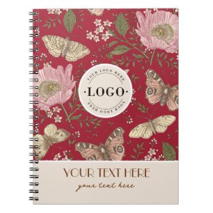 Carnet Monogramme botanique Fleur sauvage moderne et tend