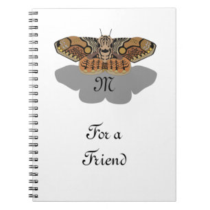 Carnet Monogramme Brahmin Moth
