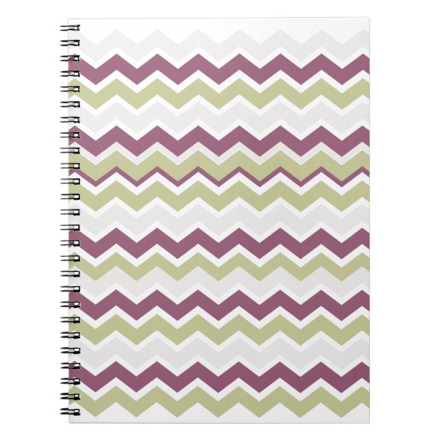 Carnet Monogramme Chevron Brick (Devant)