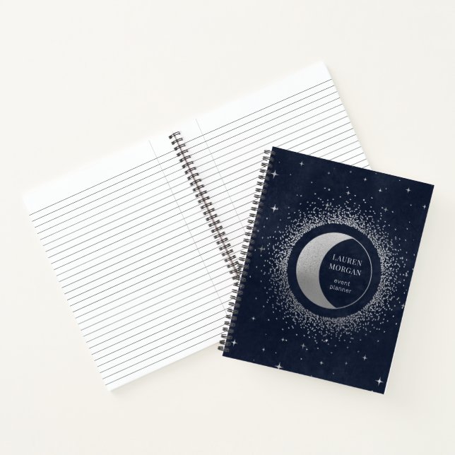 Carnet Monogramme Crescent Silver Moon (Intérieur)