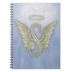 Carnet Monogramme d'ange de la lettre S