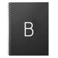 Monogramme de lettre initiale noir moderne