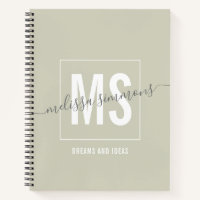 monogramme de nom de script moderne