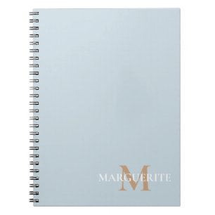 Carnet Monogramme de nom personnalisé