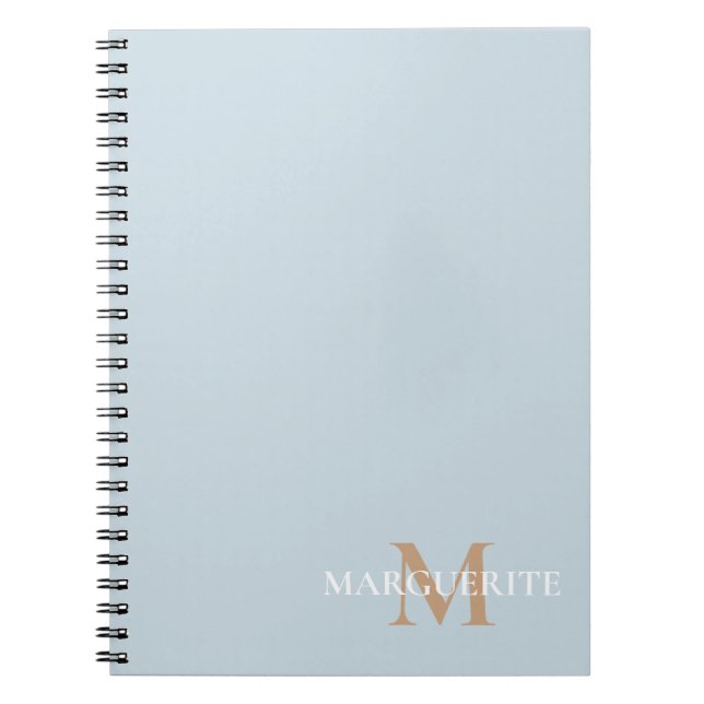 Carnet Monogramme de nom personnalisé (Devant)