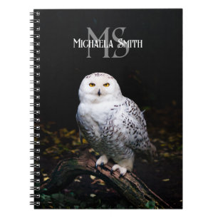 Carnet Monogramme de nom personnalisé de majestueuse chou