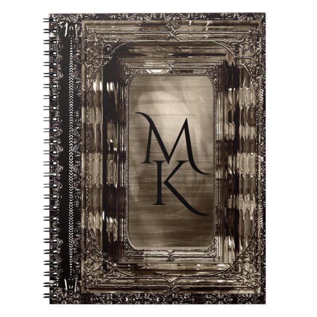 Carnet Monogramme élégant de Dawn Sable (Devant)