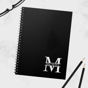 Carnet Monogramme et nom personnalisés