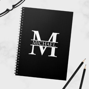 Carnet Monogramme et nom personnalisés