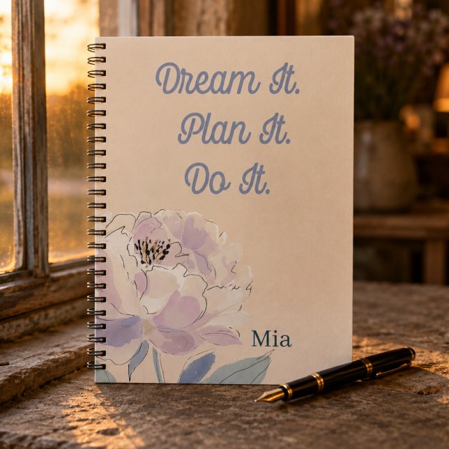 Carnet Monogramme Floral (Journal, Notes, Sketchbook - Inspirational with monogrammed name Gift for women. )