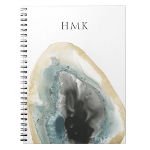 Carnet Monogramme Geodes cultivé par III