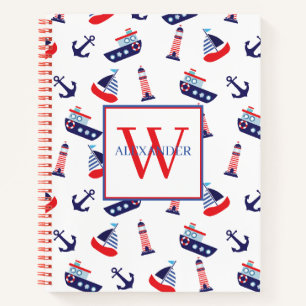 Carnet Monogramme nautique prépa de voiliers