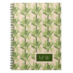Carnet Monogramme   Oasis intérieure   Motif Palm Tree