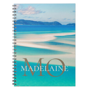 Carnet Monogramme Ocean Gold Color personnel
