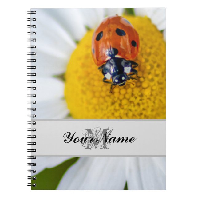 Carnet Monogramme personnalisable Bonne chance petite coc (Devant)