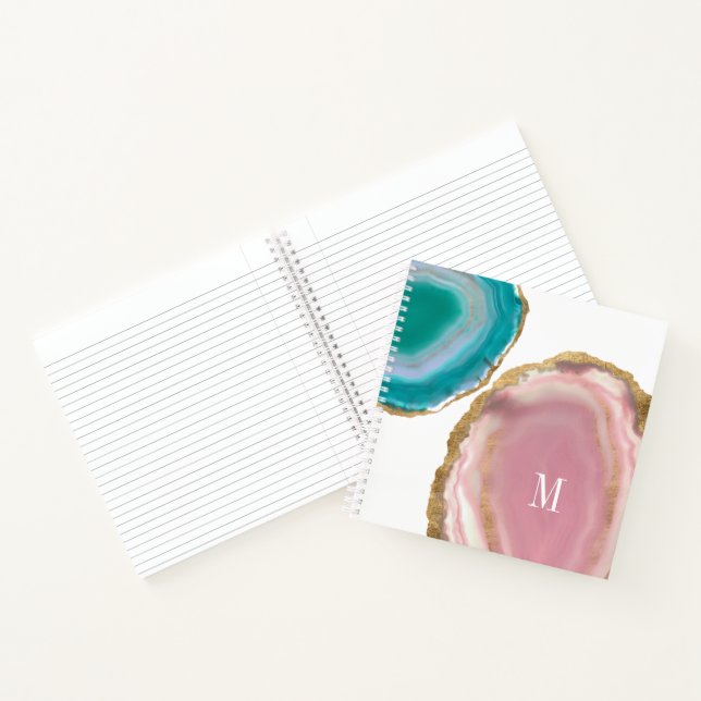 Carnet Monogramme | Pierres Gem I (Intérieur)