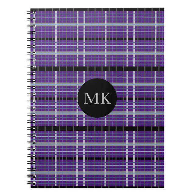 Carnet Monogramme Plaid Plaid (Devant)