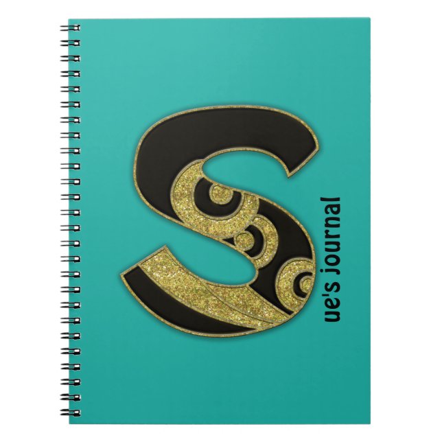 Carnet monogramme rétro - S (Devant)