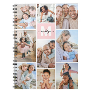 Carnet Monogramme Rose Fard Photo