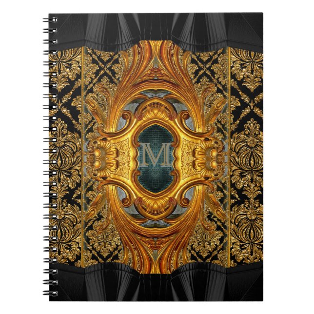 Carnet Monogramme victorien Mademoiselle (Devant)